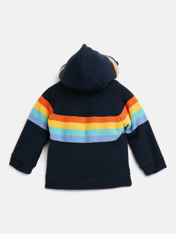 2-Piece_Navy_Blue_Full_Sleeve_Cotton_Faux_Fur_Winter_Set_For_Unisex_Kids