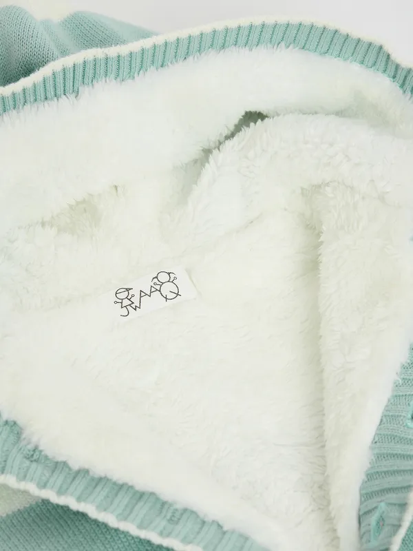 2-Piece_Mint_Green_Full_Sleeve_Cotton_Faux_Fur_Winter_Set_For___Kids