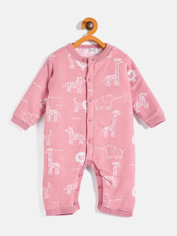 Pink_Infants_Full_Sleeve_Cotton_Fur_Lined_Romper_For___Kids