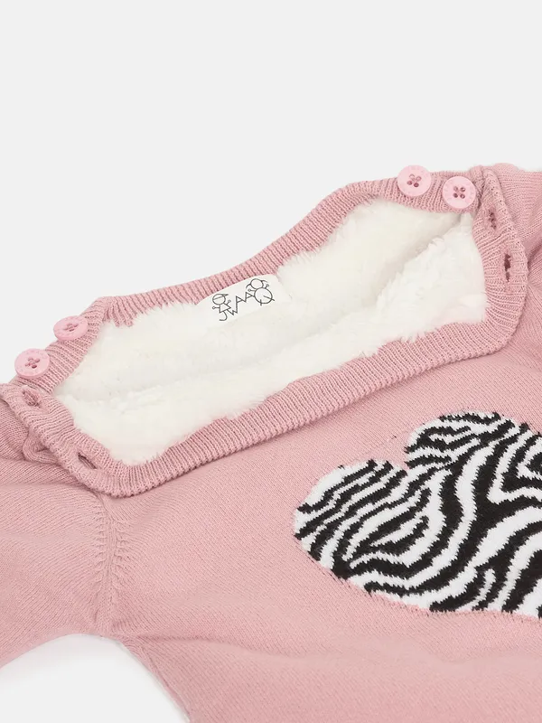 Pink_Infants_Full_Sleeve_Cotton_Fur_Lined_Romper_For___Kids