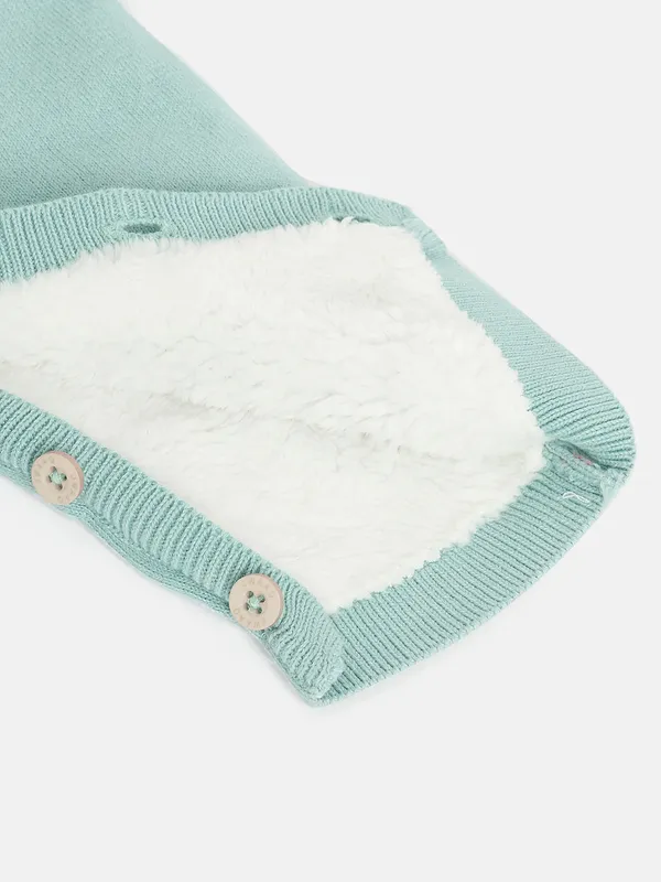 Lime_Green_Infants_Full_Sleeve_Cotton_Fur_Lined_Romper_For___Kids