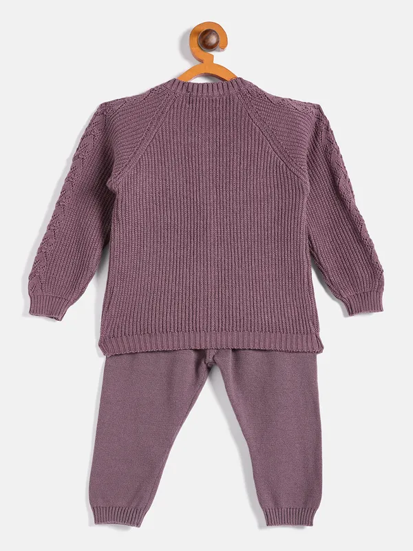 2-Piece_Mauve_Full_Sleeve_Cotton_Winter_Set_For___Kids