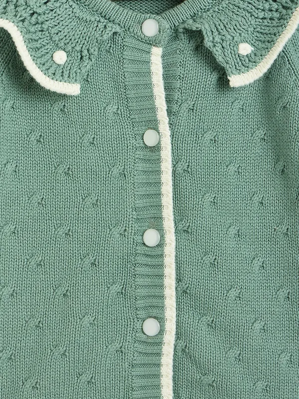 JWAAQ_Baby_kids_Girls_Winter_Full_Sleeve_3_pcs_set_with_Cap-Green