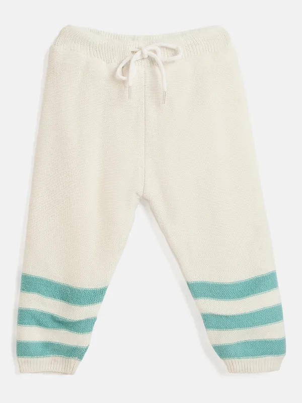JWAAQ_Cotton_Knit_Full_Sleeve_Baby_kids_unisex_Winter_2_pcs_set_With_Fur_Lined-Green