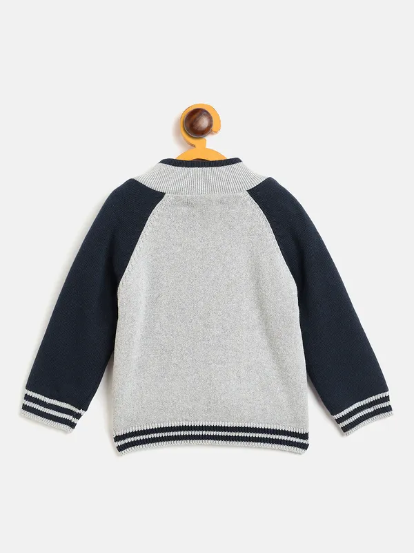 JWAAQ_Cotton_Knit_Full_Sleeve_Baby_kids_unisex_Winter_2_pcs_set_With_Fur_Lined-Grey