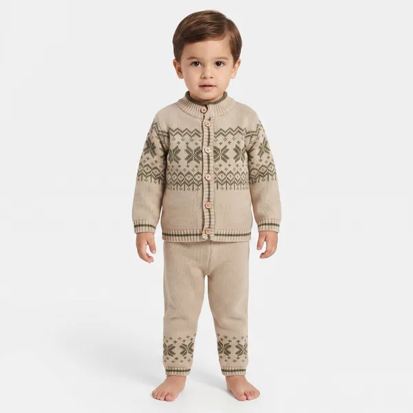 JWAAQ_Full_Sleeve_Baby_kids_unisex_Winter_2_pcs_set_with_Faux_Fur