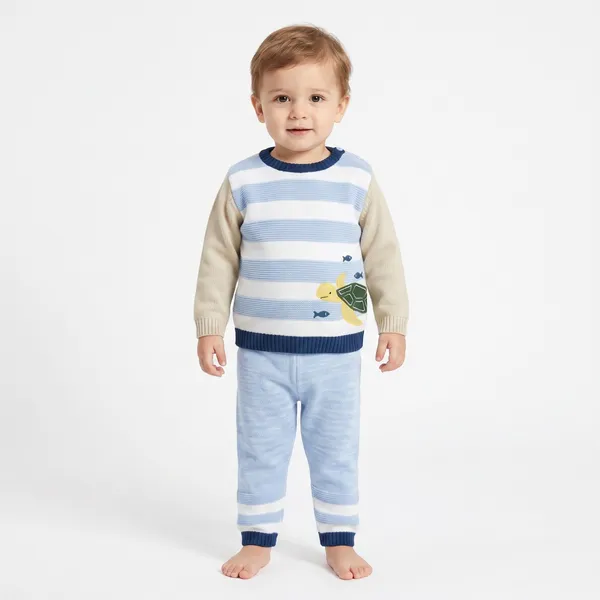 JWAAQ_Full_Sleeve_Baby_kids_unisex_Winter_2_pcs_set_with_Faux_Fur