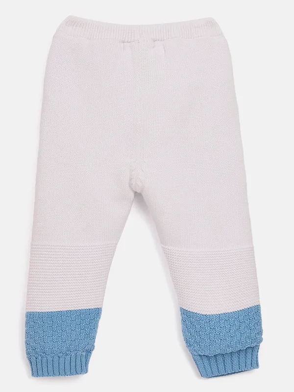 JWAAQ_Cotton_Knit_Full_Sleeve_Color_Blocked_Baby_kids_unisex_Winter_2_pcs_set_With_Fur_Lined-Blue