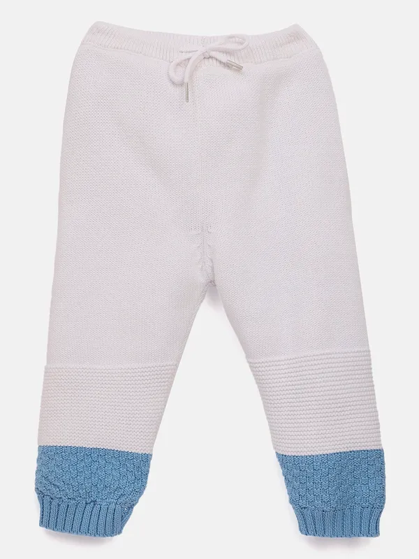 JWAAQ_Cotton_Knit_Full_Sleeve_Color_Blocked_Baby_kids_unisex_Winter_2_pcs_set_With_Fur_Lined-Blue