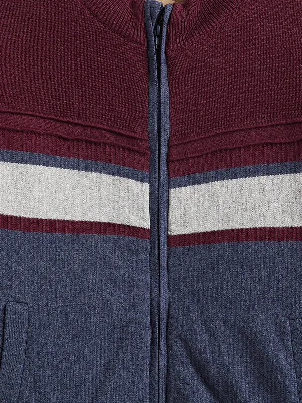 Wine_Full_Sleeve_Cotton_Fur_Lined_Sweater_For_Boys