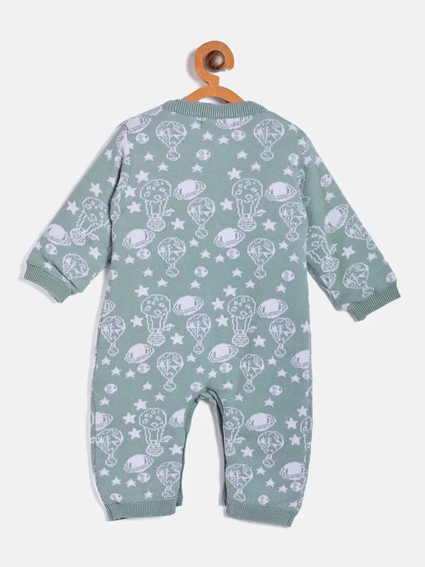 Green_Infants_Full_Sleeve_Cotton_Fur_Lined_Romper_For___Kids