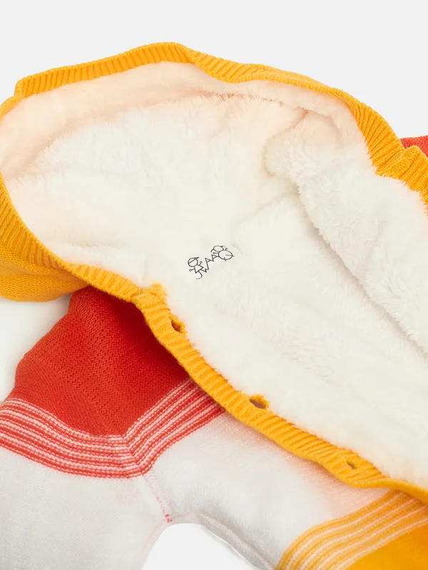 2-Piece_Yellow_Full_Sleeve_Cotton_Faux_Fur_Winter_Set_For___Kids