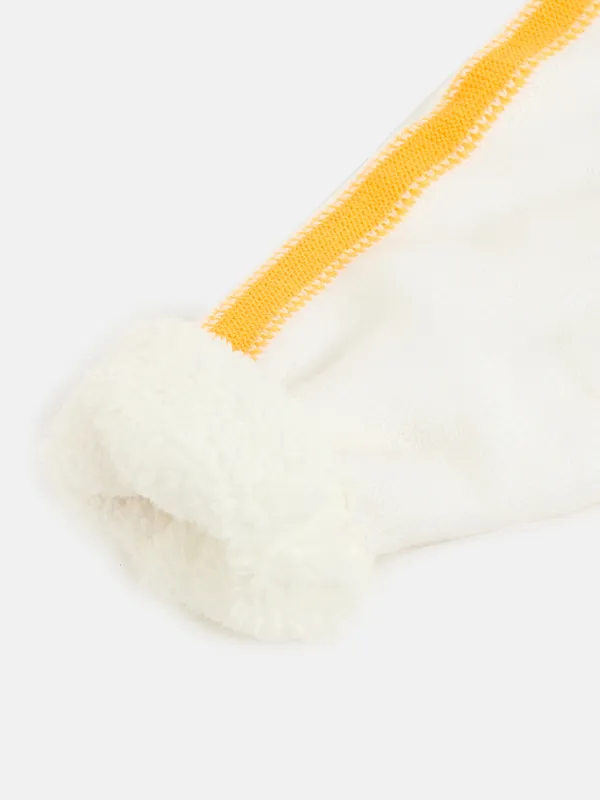 2-Piece_Yellow_Full_Sleeve_Cotton_Faux_Fur_Winter_Set_For___Kids