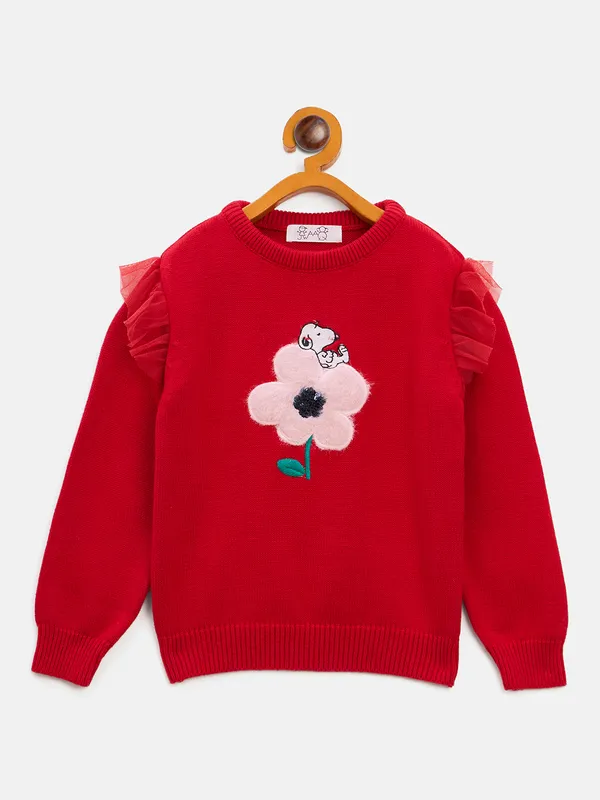 JWAAQ_Girls_Floral_Long_Sleeves_Pullover_with_Embroidered_Detail