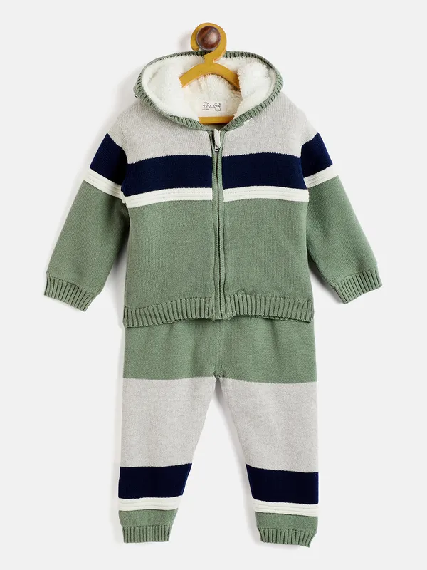 2-Piece_Multicolor_Full_Sleeve_Cotton_Faux_Fur_Winter_Set_For_Boys
