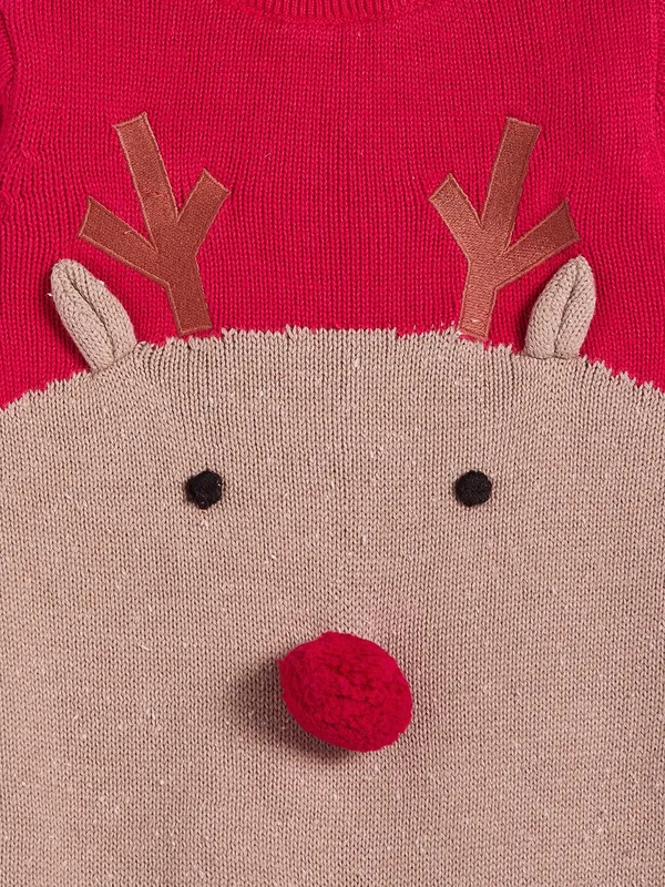 Unisex_Red_Cotton_Fur-Lined_Full_Sleeve_Romper_for_Infants
