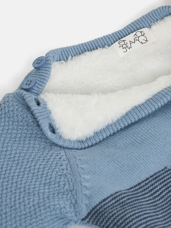 Blue_Infants_Full_Sleeve_Cotton_Fur_Lined_Romper_For___Kids