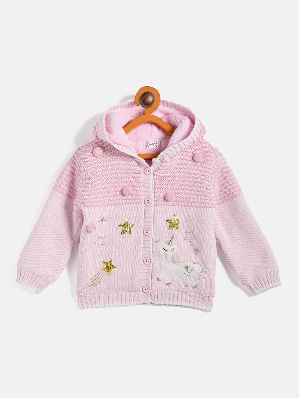 Pink_Full_Sleeve_Cotton_Fur_Lined_Sweater_For_Girls