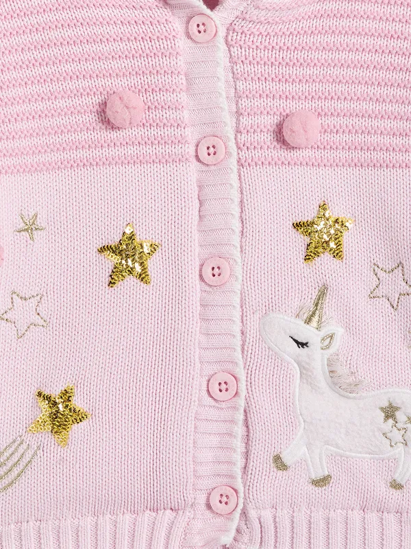Pink_Full_Sleeve_Cotton_Fur_Lined_Sweater_For_Girls