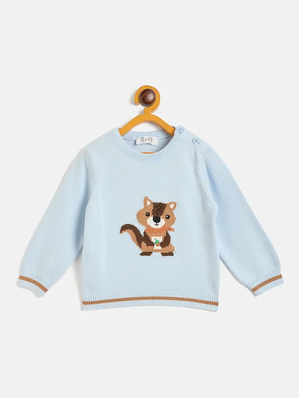 JWAAQ_Baby_kids_Unisex_Winter_Full_Sleeve_3_pcs_set_with_Cap-_Blue