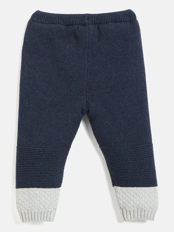 JWAAQ_Cotton_Knit_Full_Sleeve_Color_Blocked_Baby_kids_unisex_Winter_2_pcs_set_With_Fur_Lined-Grey