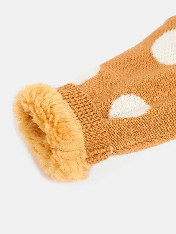 Mustard_Infants_Full_Sleeve_Cotton_Fur_Lined_Romper_For_Unisex_Kids