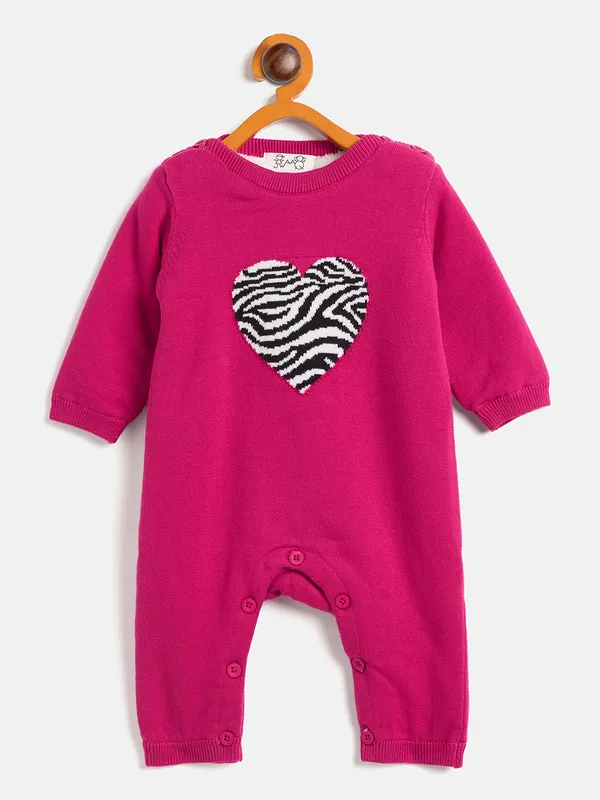 Fushia_Infants_Full_Sleeve_Cotton_Fur_Lined_Romper_For___Kids