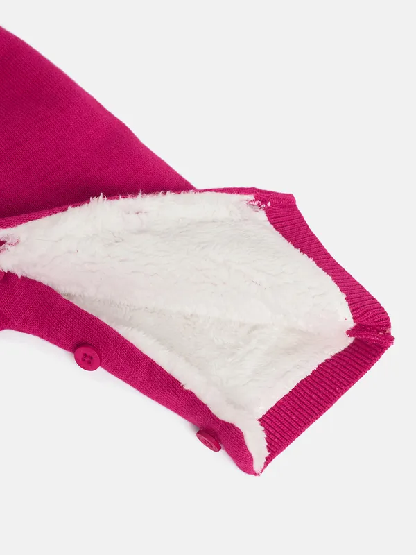 Fushia_Infants_Full_Sleeve_Cotton_Fur_Lined_Romper_For___Kids