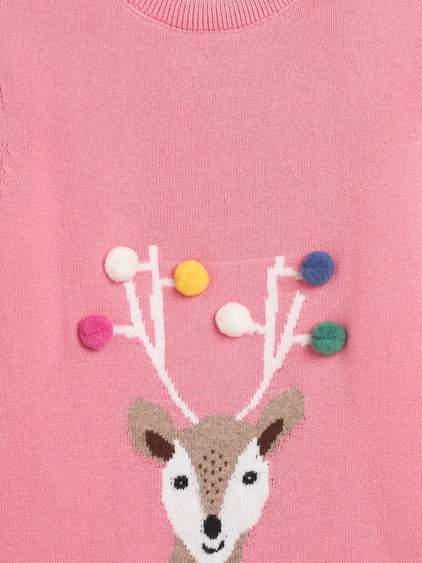 Pink_Infants_Full_Sleeve_Cotton_Fur_Lined_Romper_For___Kids