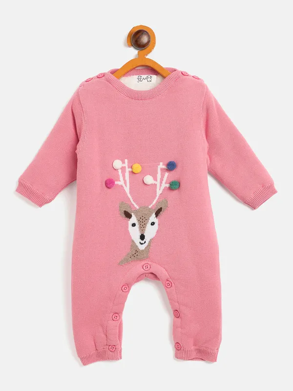 Pink_Infants_Full_Sleeve_Cotton_Fur_Lined_Romper_For___Kids