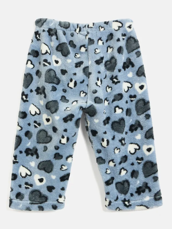JWAAQ_Fur_Knited_Fabric_Full_Sleeve_Self_Printed_Baby_kids_unisex_Winter_2_pcs_set-Blue