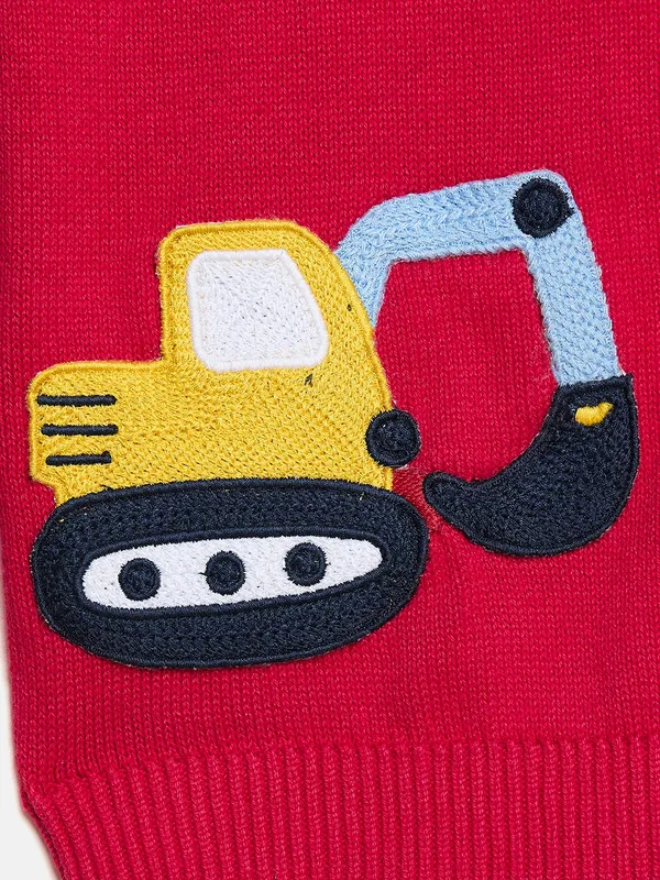 JWAAQ_Full_Sleeve_Kids_Unisex_Winter_Sweater_-_Red