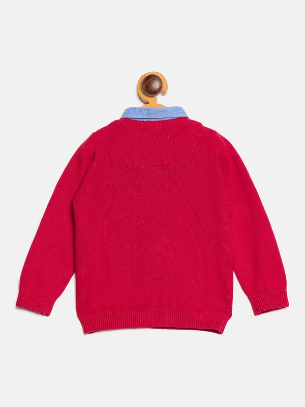 JWAAQ_Full_Sleeve_Kids_Unisex_Winter_Sweater_-_Red