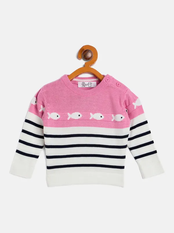 JWAAQ_Unisex_Kids_Striped_Printed_Pullover