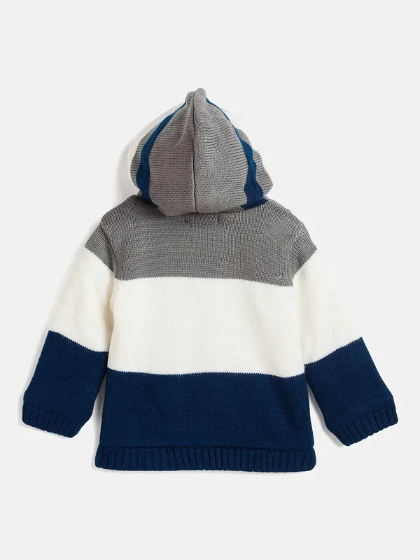 JWAAQ_Cotton_Knit_Full_Sleeve_Baby_kids_unisex_Winter_2_pcs_set_With_Fur_Lined-Navy