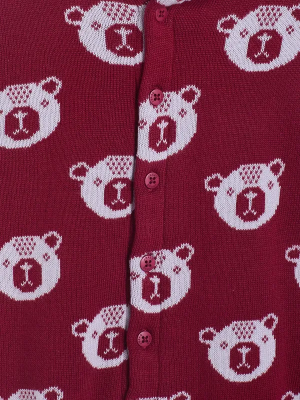 Mehroon_Infants_Full_Sleeve_Cotton_Fur_Lined_Romper_For_Unisex_Kids