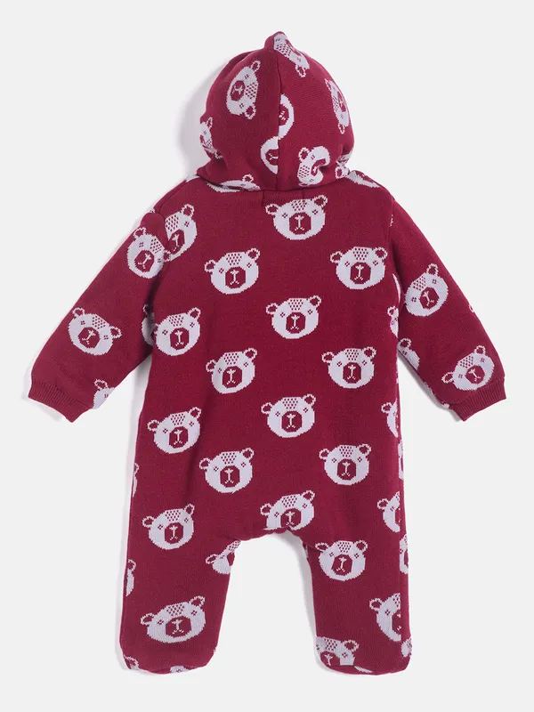 Mehroon_Infants_Full_Sleeve_Cotton_Fur_Lined_Romper_For_Unisex_Kids