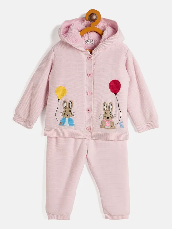 2-Piece_Pink_Full_Sleeve_Cotton_Faux_Fur_Winter_Set_For_Girls