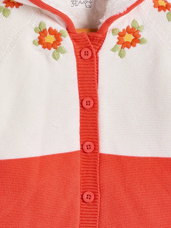 2-Piece_Orange_Full_Sleeve_Cotton_Faux_Fur_Winter_Set_For_Girls