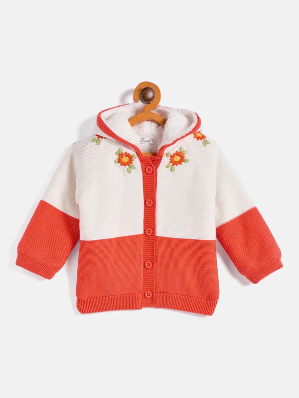 2-Piece_Orange_Full_Sleeve_Cotton_Faux_Fur_Winter_Set_For_Girls
