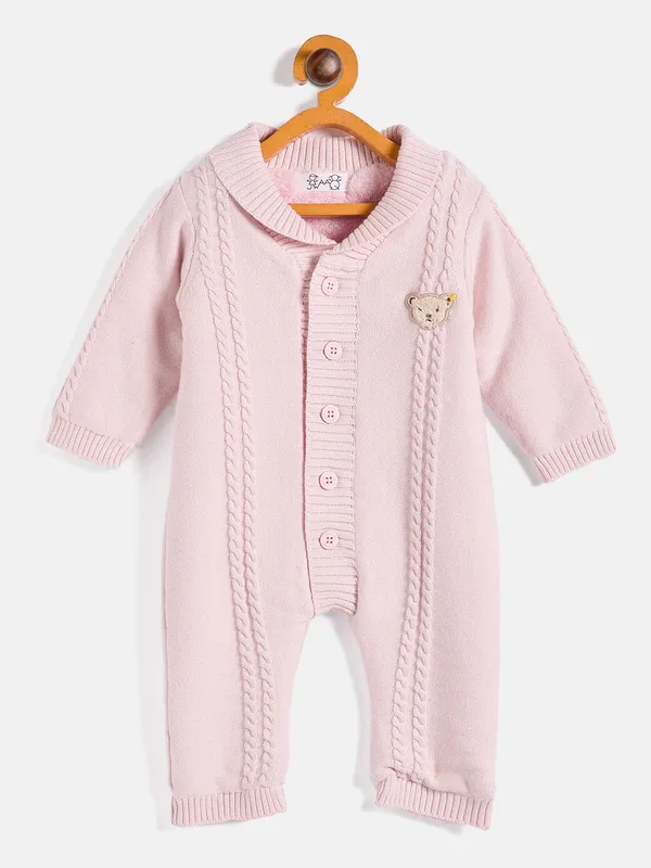 Pink_Infants_Full_Sleeve_Cotton_Fur_Lined_Romper_For___Kids