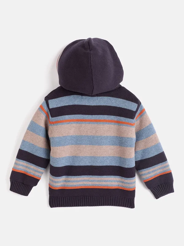 Melange_Full_Sleeve_Cotton_Fur_Lined_Sweater_For_Boys