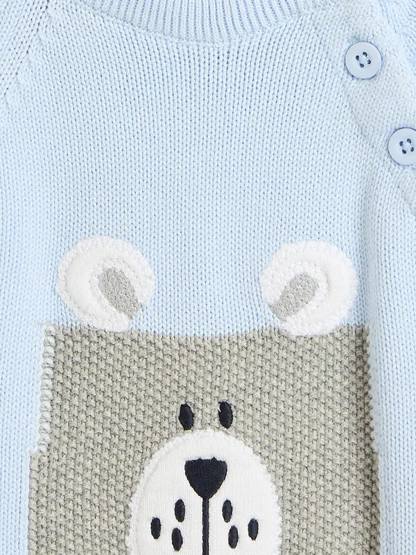 JWAAQ_Baby_kids_Unisex_Winter_Full_Sleeve_3_pcs_set_with_Cap-_Blue
