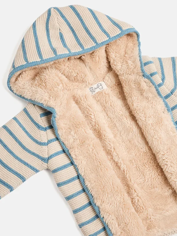 JWAAQ_Cotton_Knit_Full_Sleeve_Baby_kids_unisex_Winter_2_pcs_set_With_Fur_Lined-Ecru