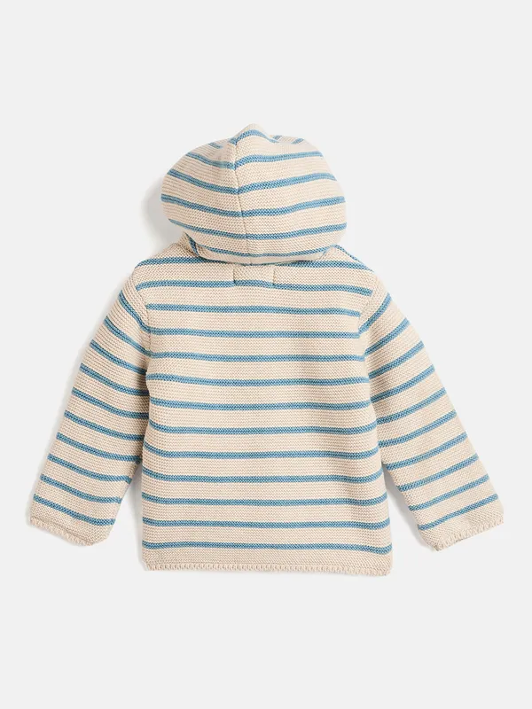 JWAAQ_Cotton_Knit_Full_Sleeve_Baby_kids_unisex_Winter_2_pcs_set_With_Fur_Lined-Ecru