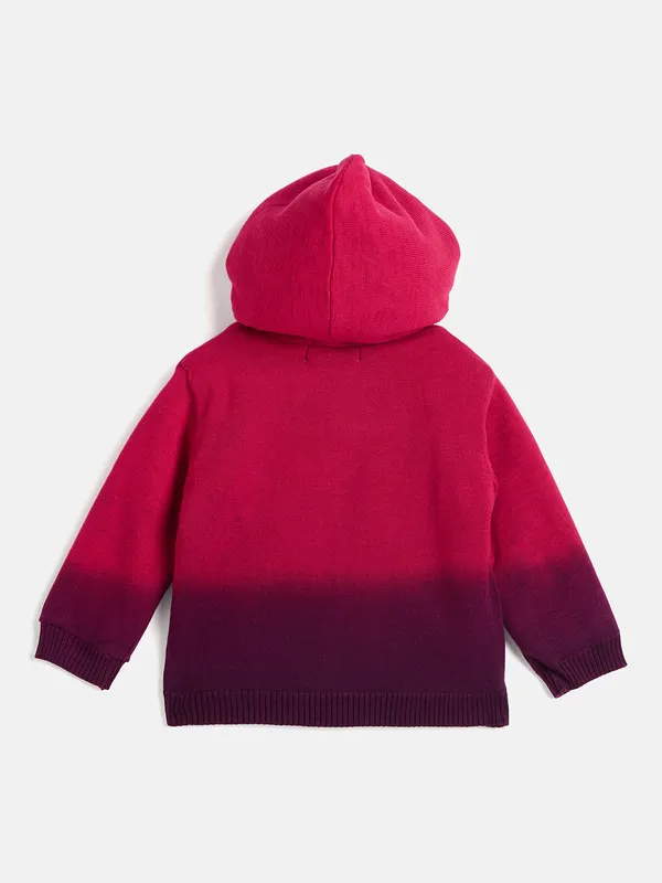 JWAAQ_Cotton_Knit_Full_Sleeve_Baby_kids_unisex_Winter_2_pcs_set_With_Fur_Lined-Magenta
