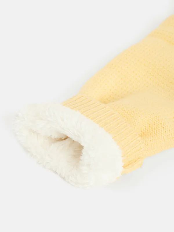 2-Piece_Yellow_Full_Sleeve_Cotton_Faux_Fur_Winter_Set_For___Kids
