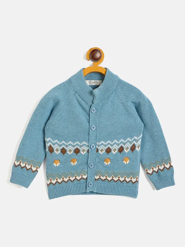 JWAAQ_Baby_kids_Unisex_Winter_Full_Sleeve_3_pcs_set_with_Cap-_Blue