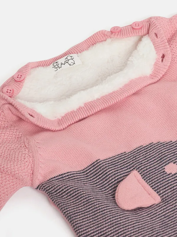 Pink_Infants_Full_Sleeve_Cotton_Fur_Lined_Romper_For___Kids