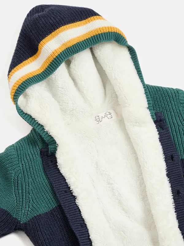 JWAAQ_Cotton_Knit_Full_Sleeve_Baby_kids_unisex_Winter_2_pcs_set_With_Fur_Lined-Indigo